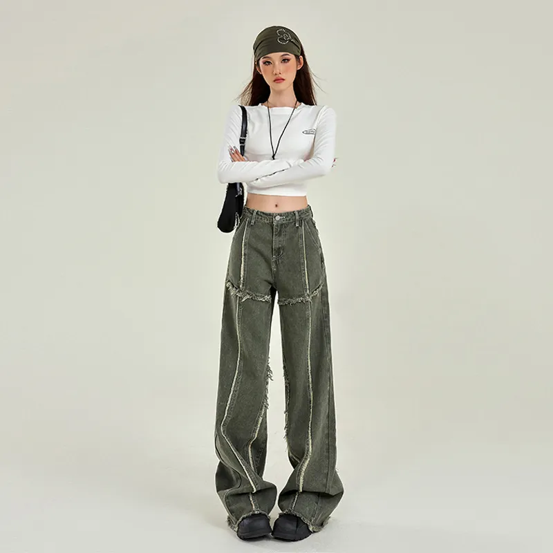 ORIGIN Jeans Women's Army Green-12