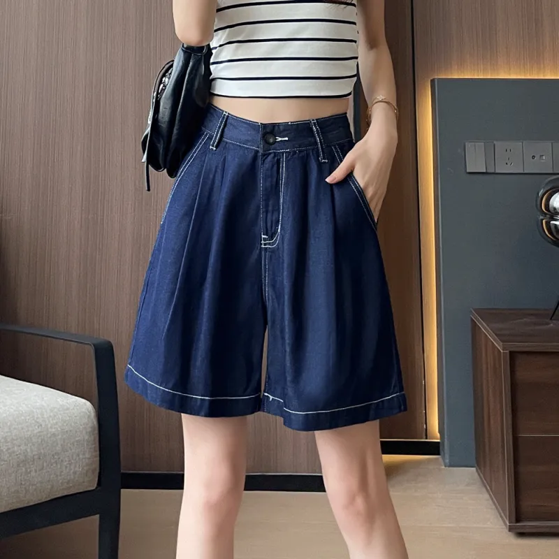 ORIGIN Denim Shorts Women's Denim Blue-3