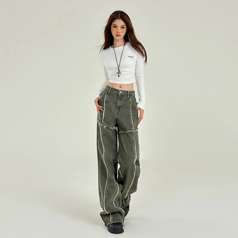 ORIGIN Jeans Women's Army Green-2
