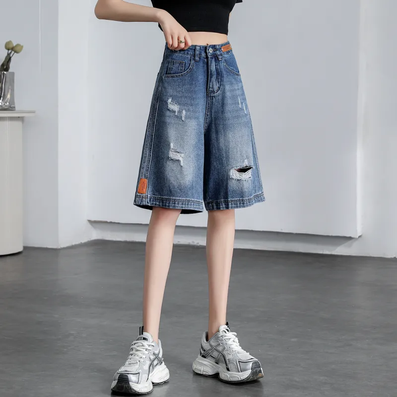 ORIGIN Denim Shorts Women's Vintage Blue-1