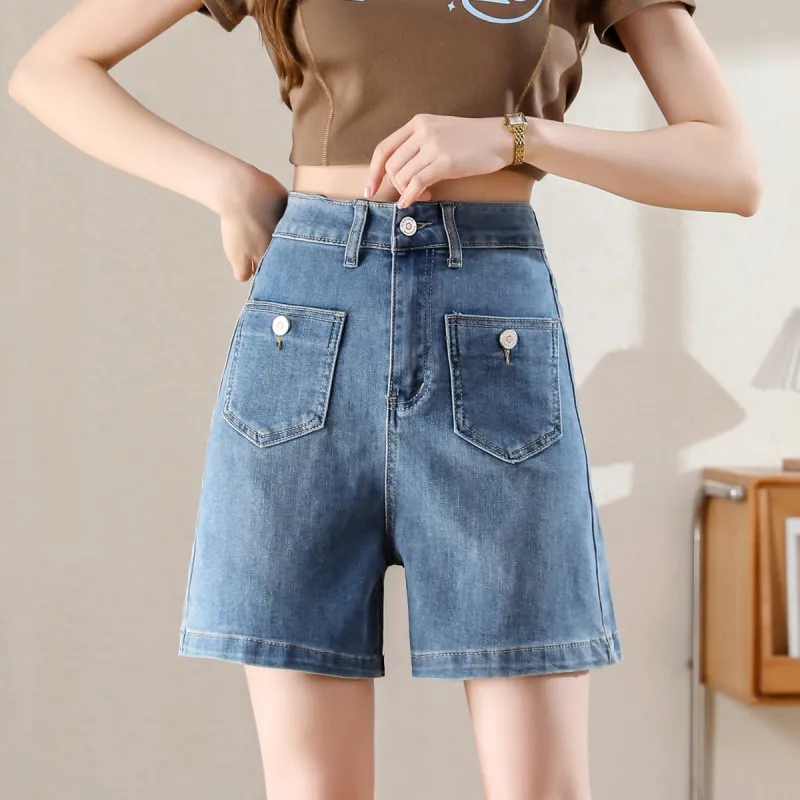 ORIGIN Denim Shorts Women's Blue-1
