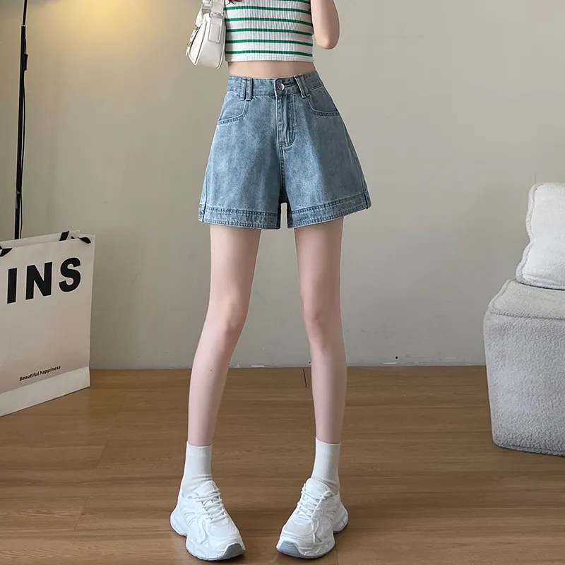 ORIGIN Denim Shorts Women's Light Blue-1