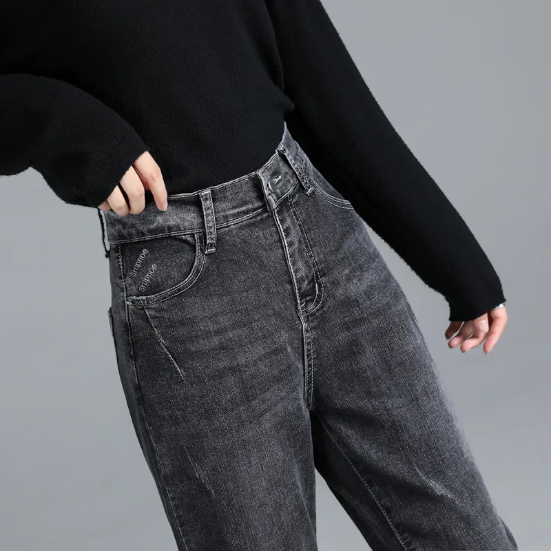ORIGIN Jeans Women's Black Gray Color-3