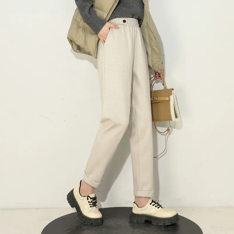 ORIGIN Casual Pants Women's Apricot-3