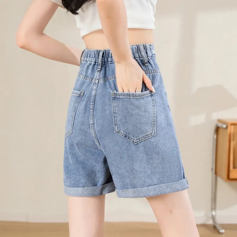 ORIGIN Denim Shorts Women's Blue-2