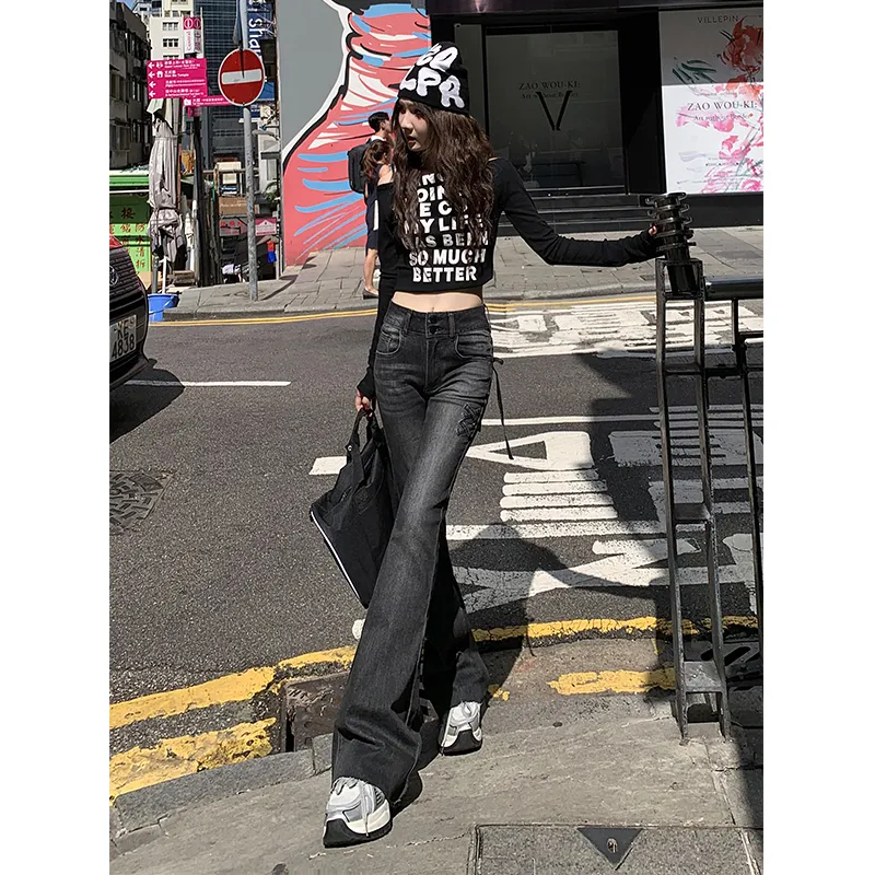 ORIGIN Jeans Women's Black Gray-5