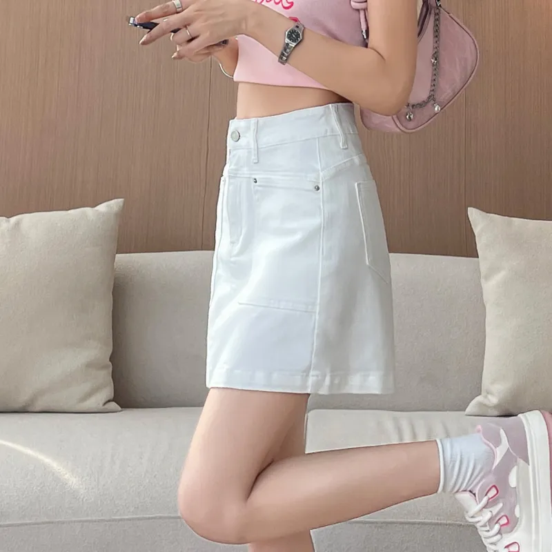 ORIGIN Denim Short Skirts Women's-13