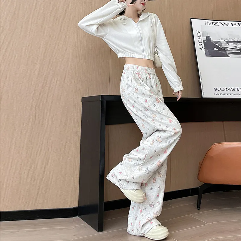 ORIGIN Casual Pants Women's White Gray-6