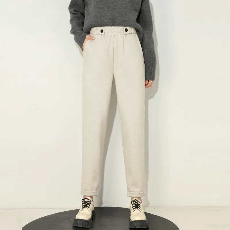 ORIGIN Casual Pants Women's Apricot-4