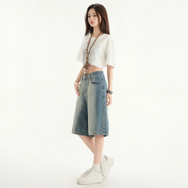 ORIGIN 2025 Summer Jeans Women's Vintage Blue-4