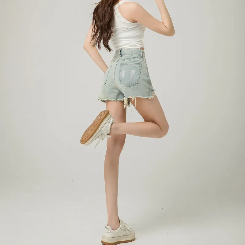 ORIGIN Denim Shorts Women's Light Blue-1