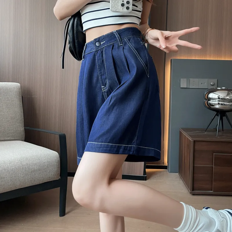 ORIGIN Denim Shorts Women's Denim Blue-5