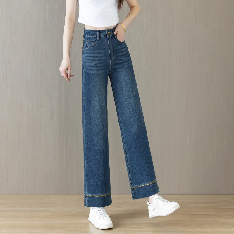 ORIGIN Jeans Women's Vintage Blue Ankle-Length-4