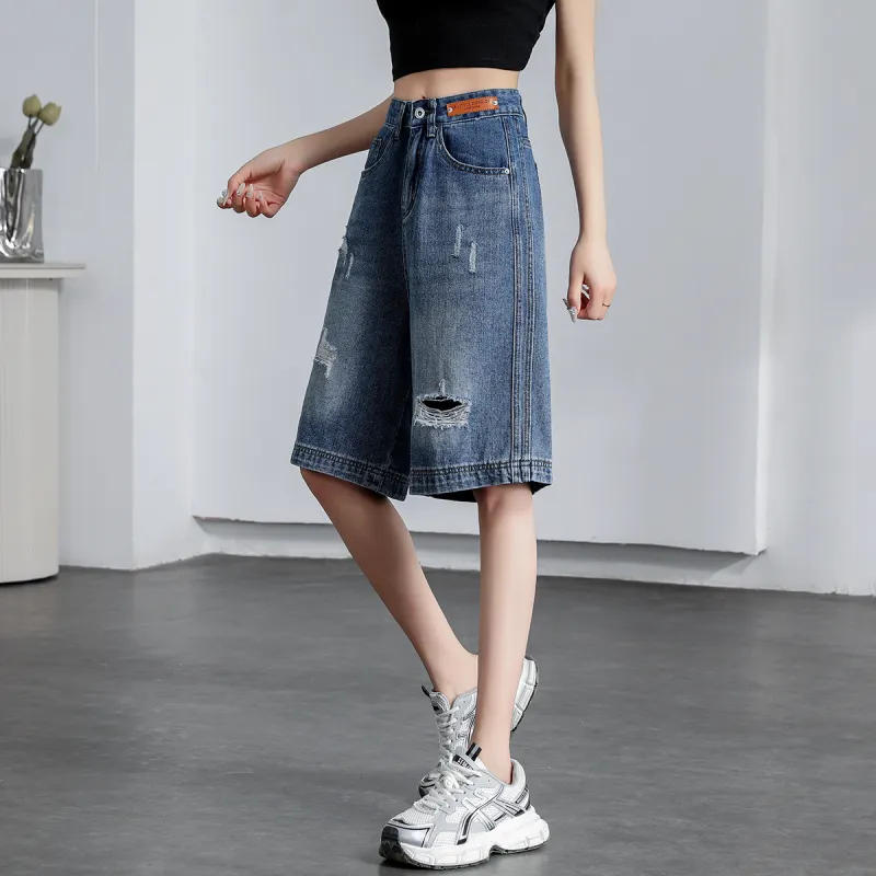 ORIGIN Denim Shorts Women's Vintage Blue-2