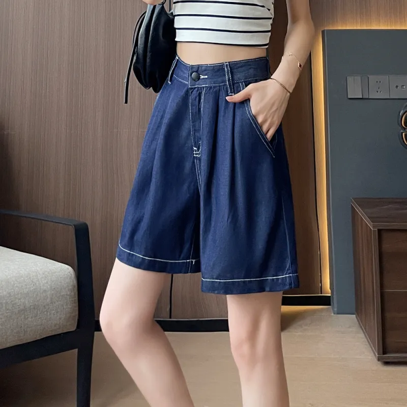 ORIGIN Denim Shorts Women's Denim Blue-4