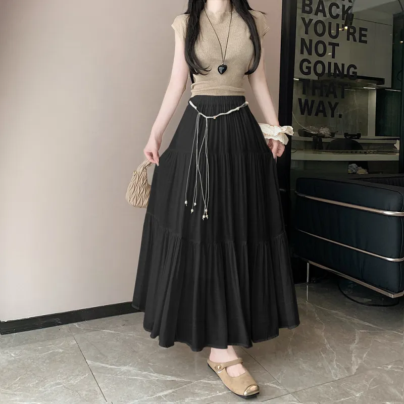 ORIGIN Casual Long Skirt Women's-3
