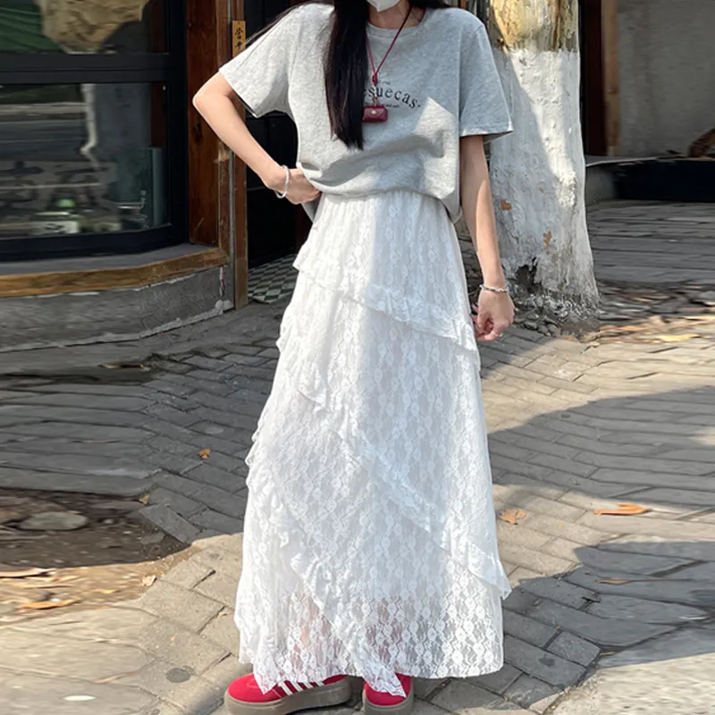 ORIGIN Casual Long Skirt Women's-2