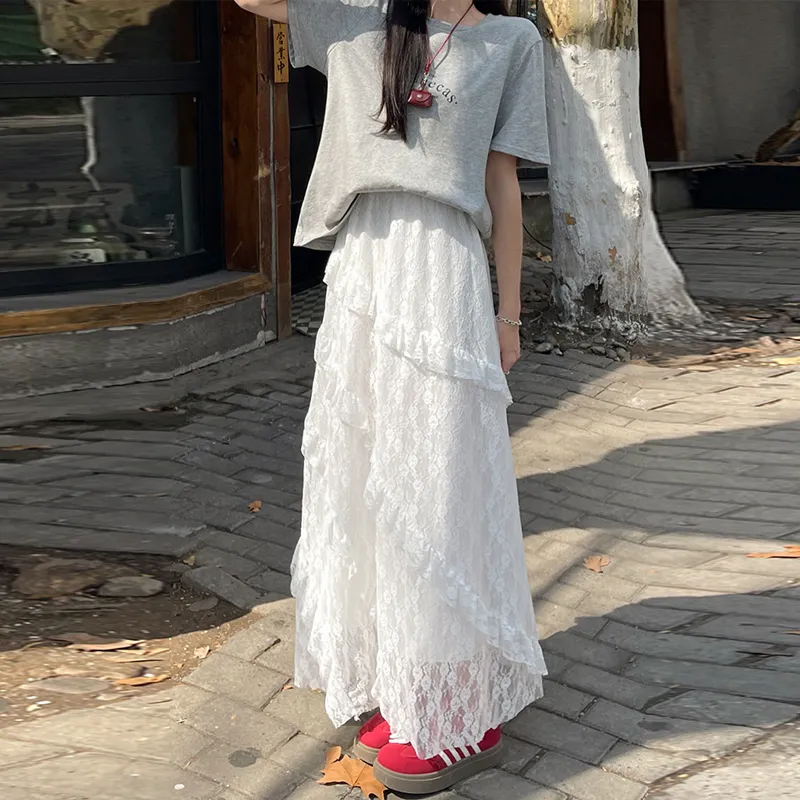 ORIGIN Casual Long Skirt Women's-3