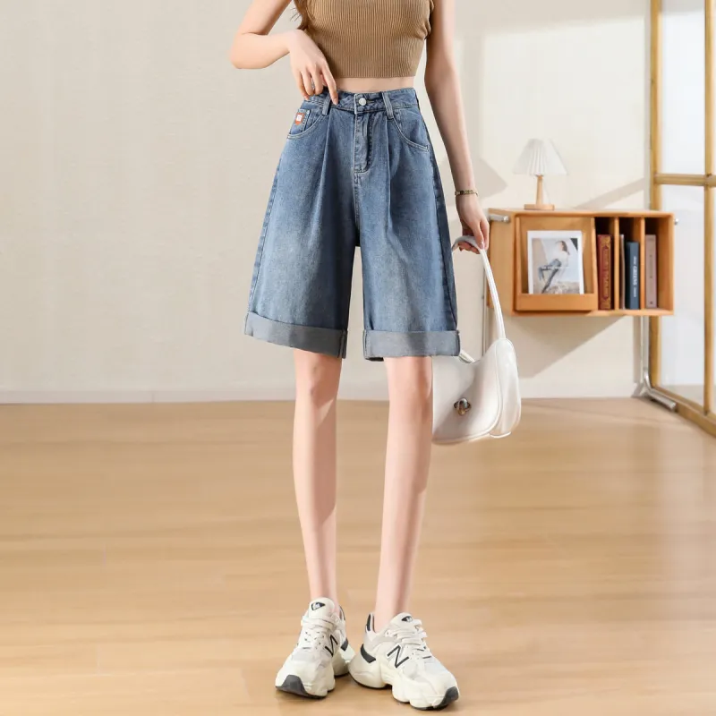 ORIGIN Denim Shorts Unisex Blue-0