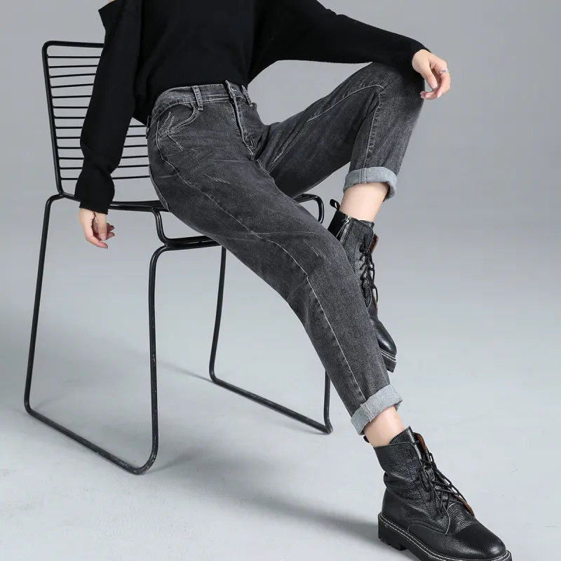 ORIGIN Jeans Women's Black Gray Color-4