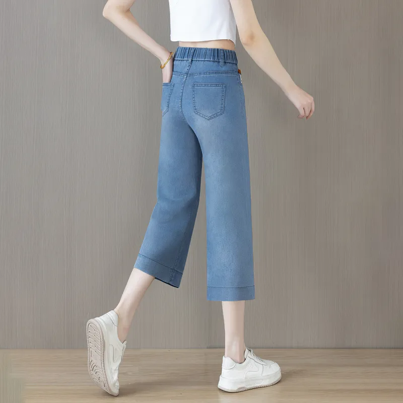 ORIGIN Jeans Women's Light Blue Cropped-1