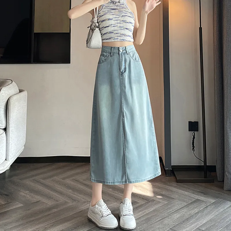 ORIGIN Denim Long Skirt Women's-5
