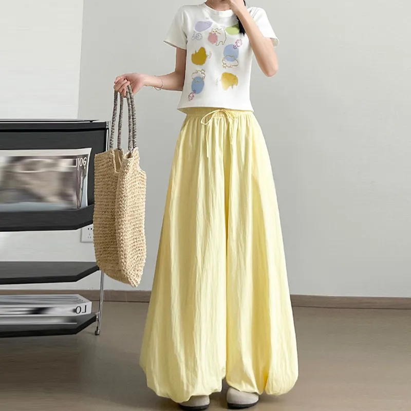 ORIGIN Casual Pants Women's Yellow Pants-3