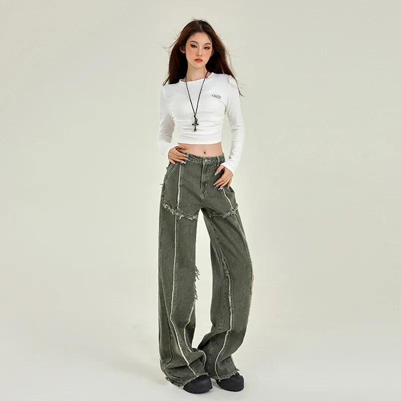 ORIGIN Jeans Women's Army Green-11