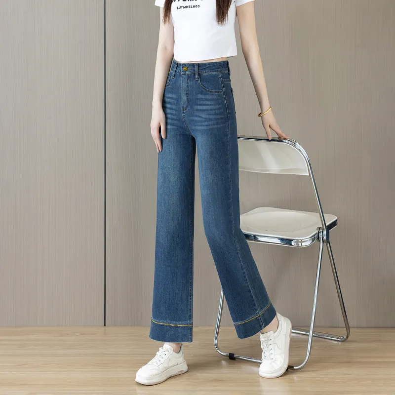 ORIGIN Jeans Women's Vintage Blue Ankle-Length-3