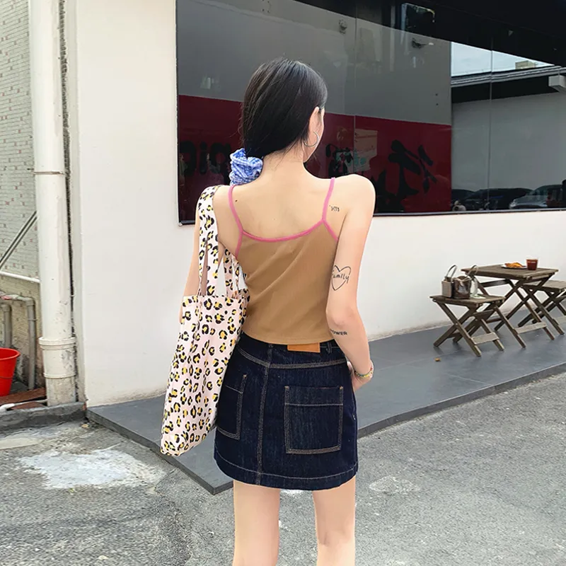 ORIGIN 2025 Summer Fitted Denim Short Skirts Women's-2