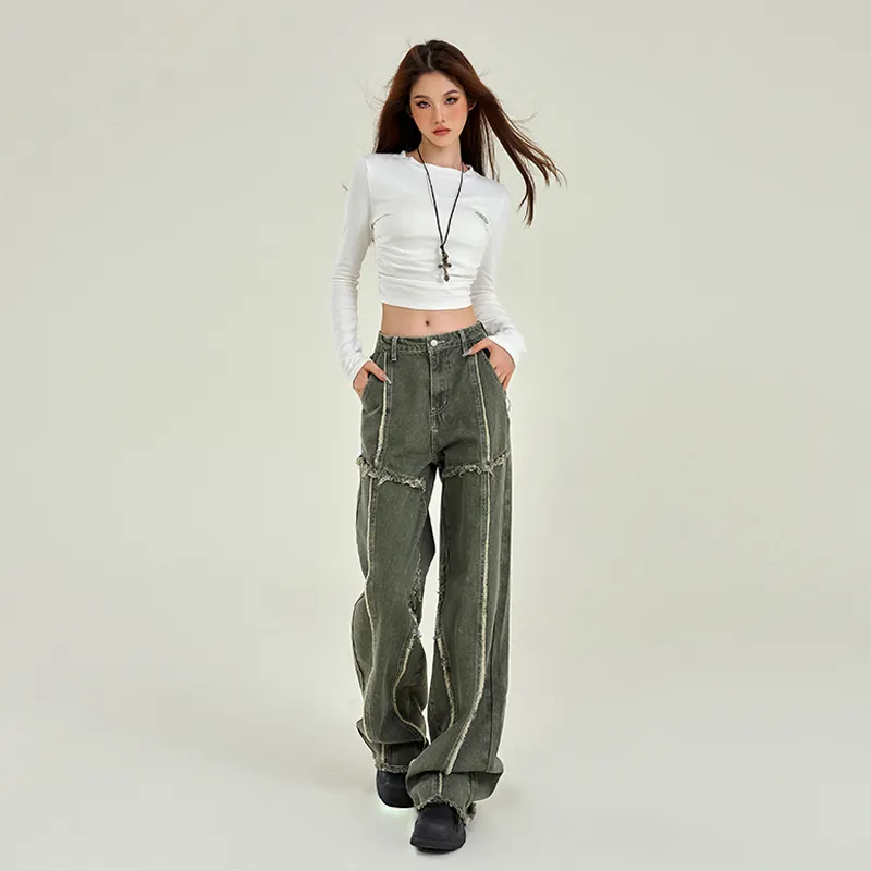 ORIGIN Jeans Women's Army Green-9