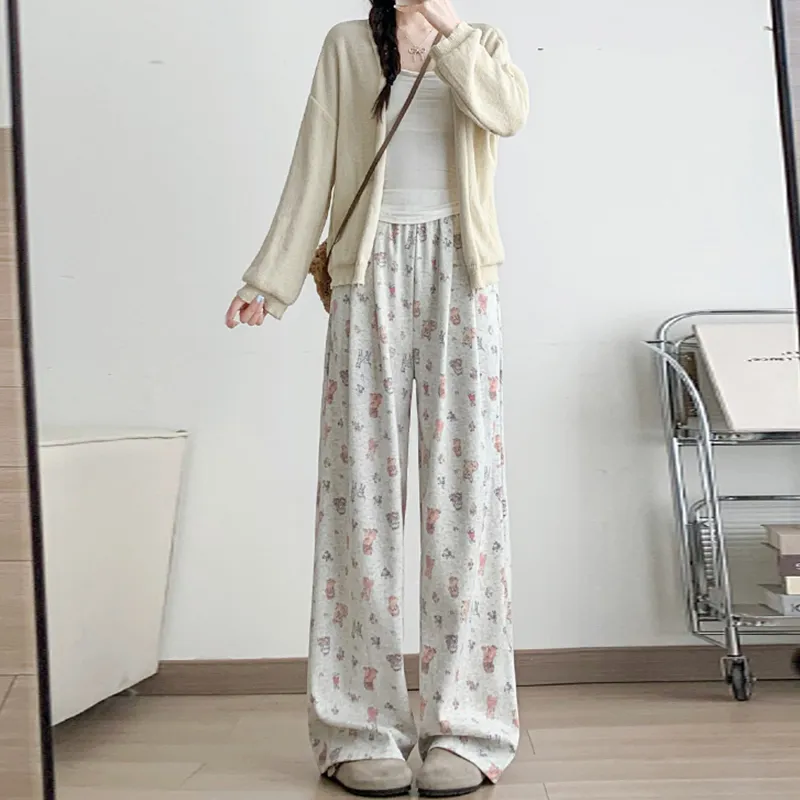ORIGIN Casual Pants Women's White Gray-3