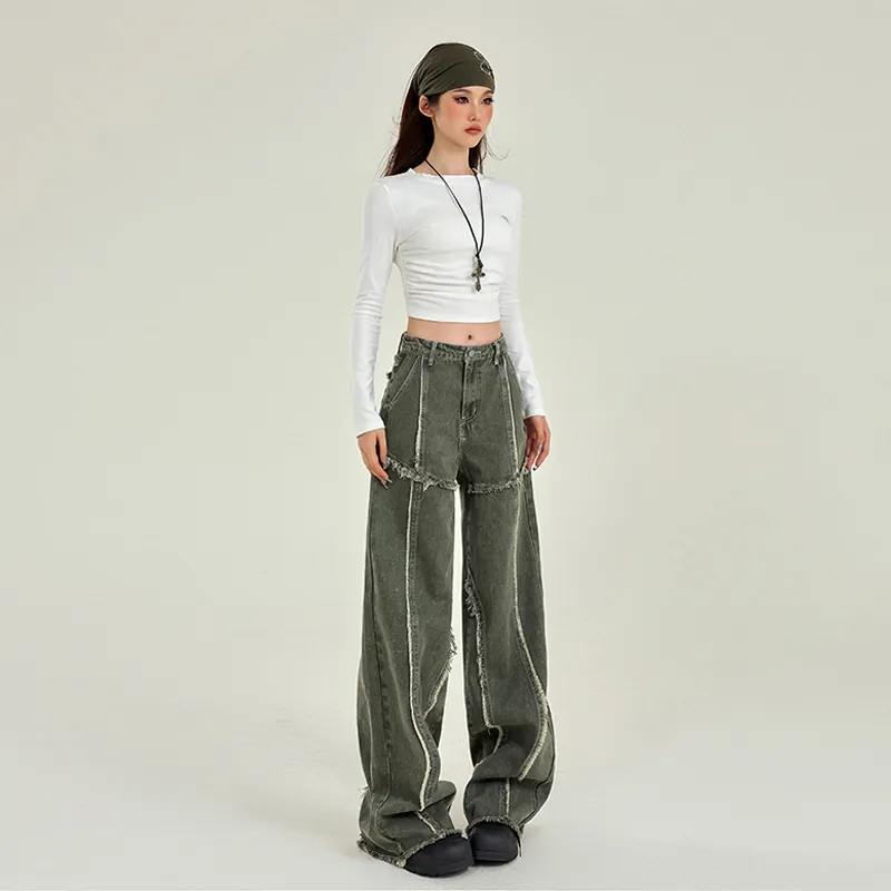 ORIGIN Jeans Women's Army Green-4