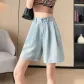 Light Blue Knee-Length