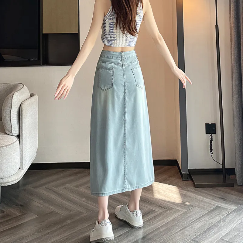 ORIGIN Denim Long Skirt Women's-2
