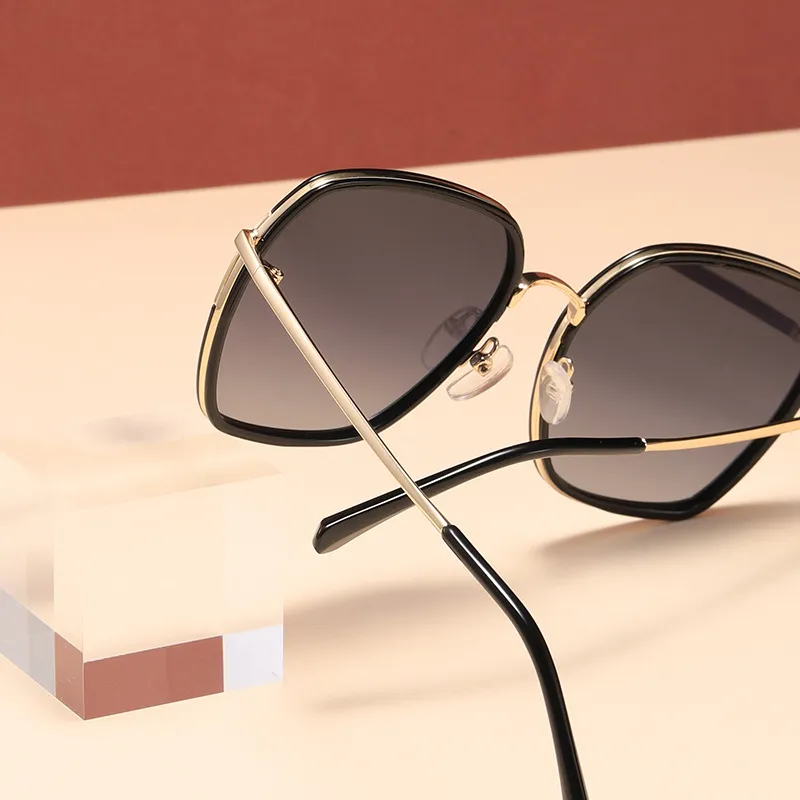 LEARNING RESOURCES TR/Memory Plastic Metal Irregular Shape Sunglasses Unisex-2