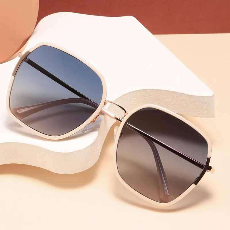 LEARNING RESOURCES TR/Memory Plastic Metal Irregular Shape Sunglasses Unisex-1