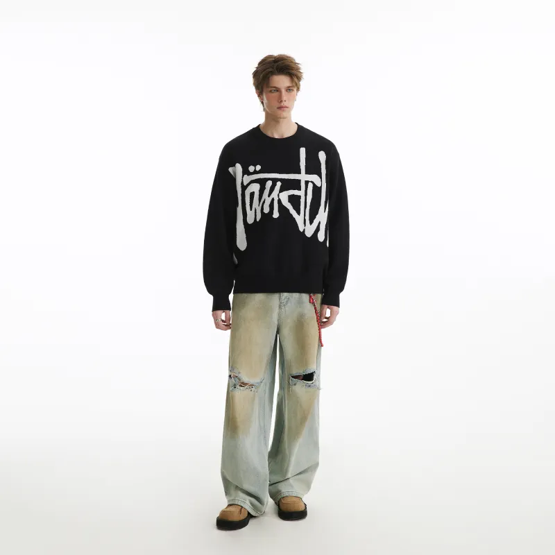 NANDCHN Sweaters Unisex Black-5