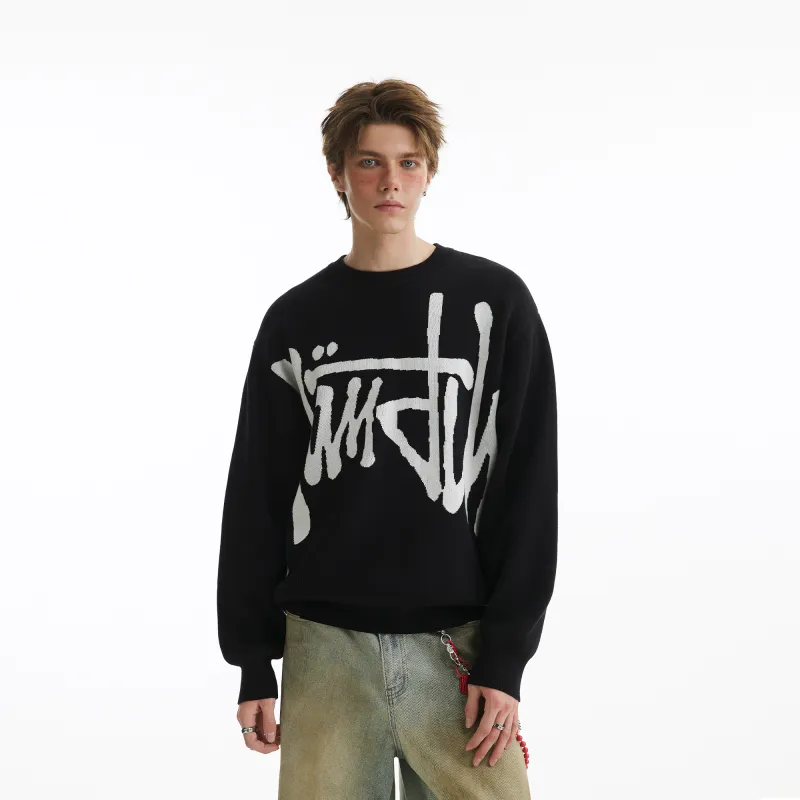 NANDCHN Sweaters Unisex Black-2