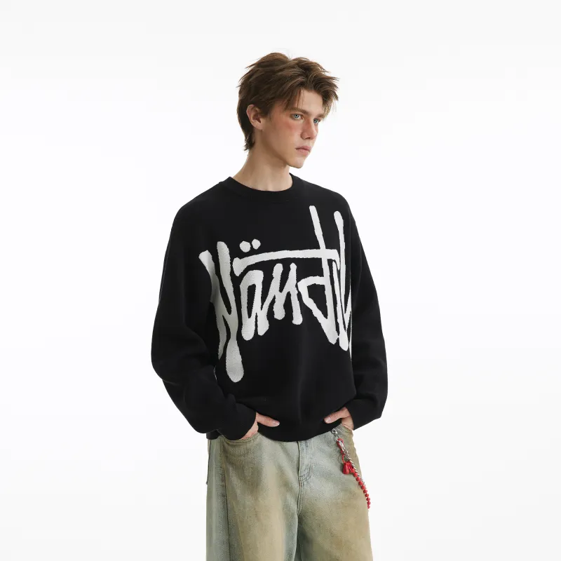 NANDCHN Sweaters Unisex Black-3