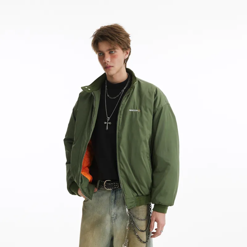 NANDCHN Puffer Jacket Unisex Green-4