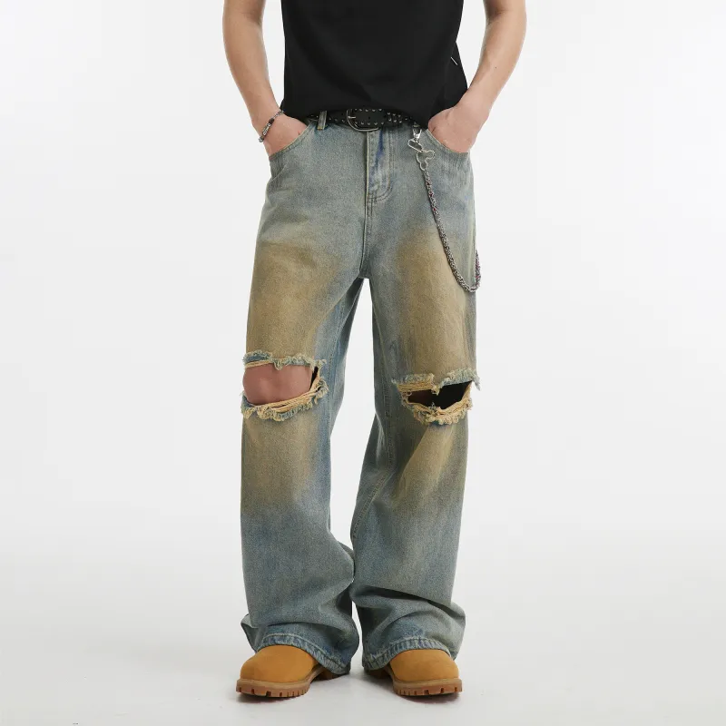 NANDCHN Jeans Unisex Nostalgic Blue-5