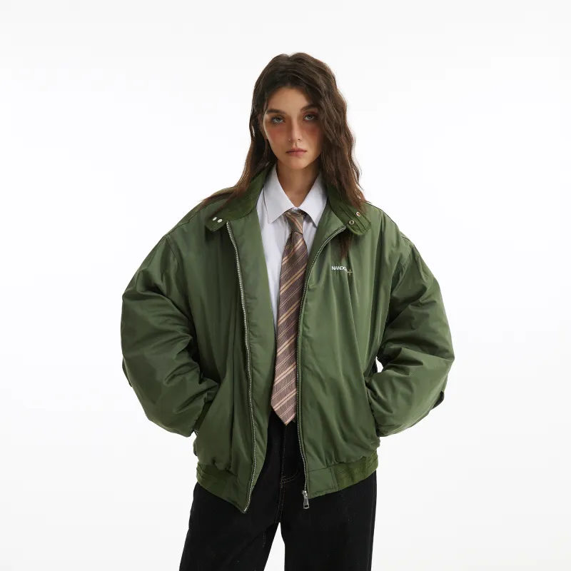 NANDCHN Puffer Jacket Unisex Green-3