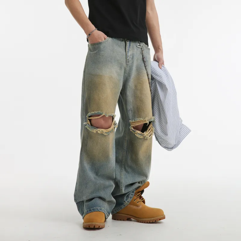 NANDCHN Jeans Unisex Nostalgic Blue-3