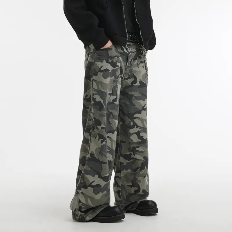 NANDCHN Jeans Unisex Camouflage-3