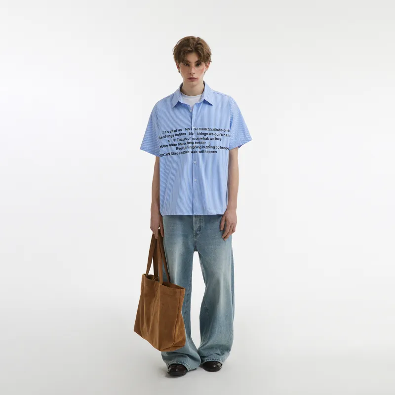 NANDCHN Shirt Unisex Light Blue-4