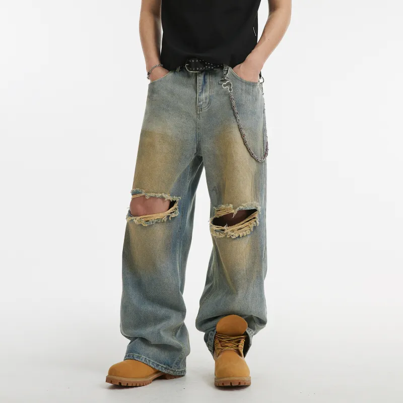 NANDCHN Jeans Unisex Nostalgic Blue-4