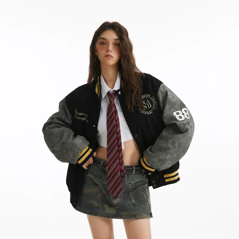 NANDCHN Puffer Jacket Unisex Black-3