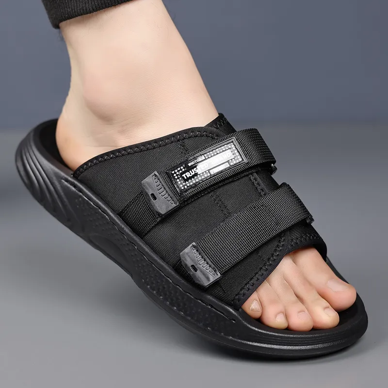 Eminu Rubber Sole Slide Slippers Men's-3