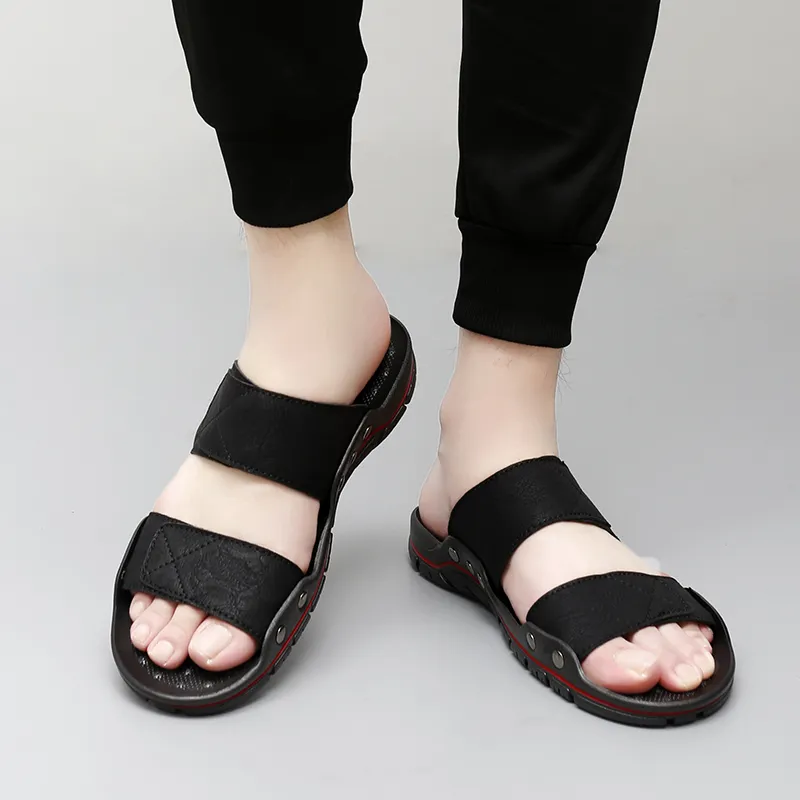 Eminu Rubber Sole Slip Resistant Slide Slippers Men's-4
